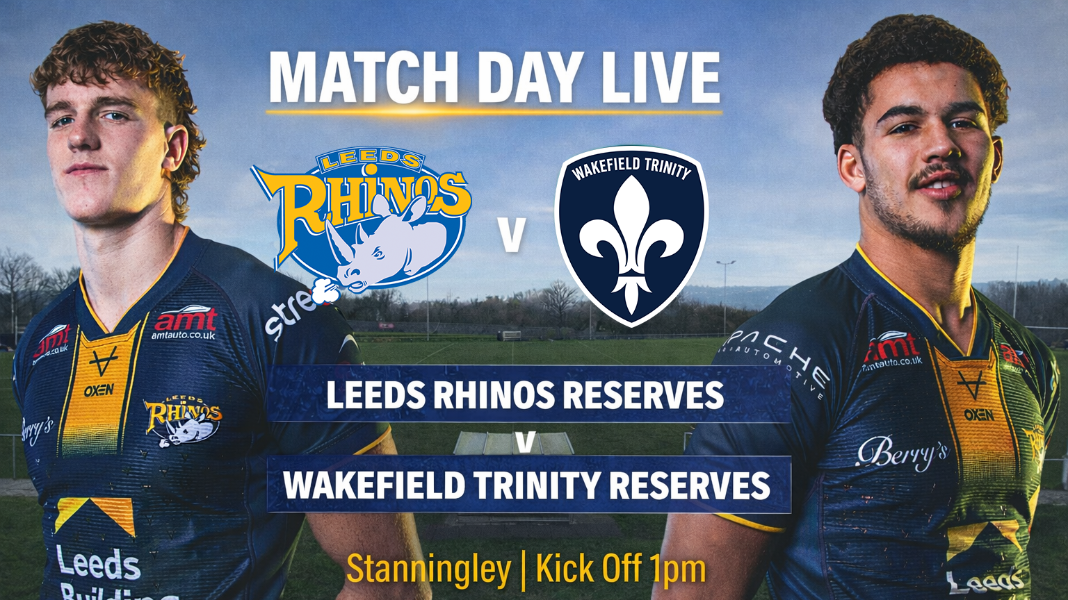 Match Day Live Rhinos v Wakefield Holding