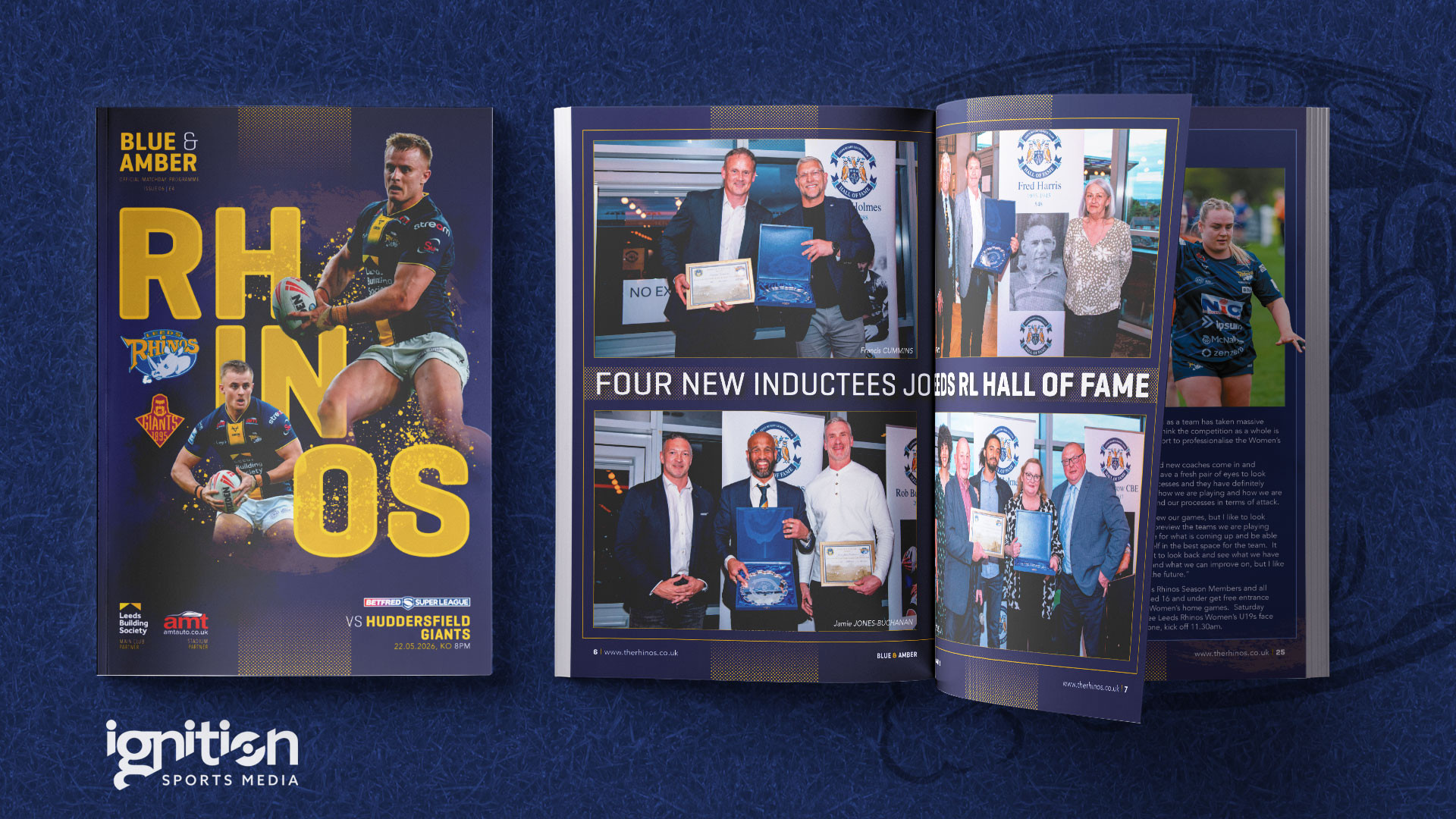 Get the new edition of Blue & Amber at today's game!