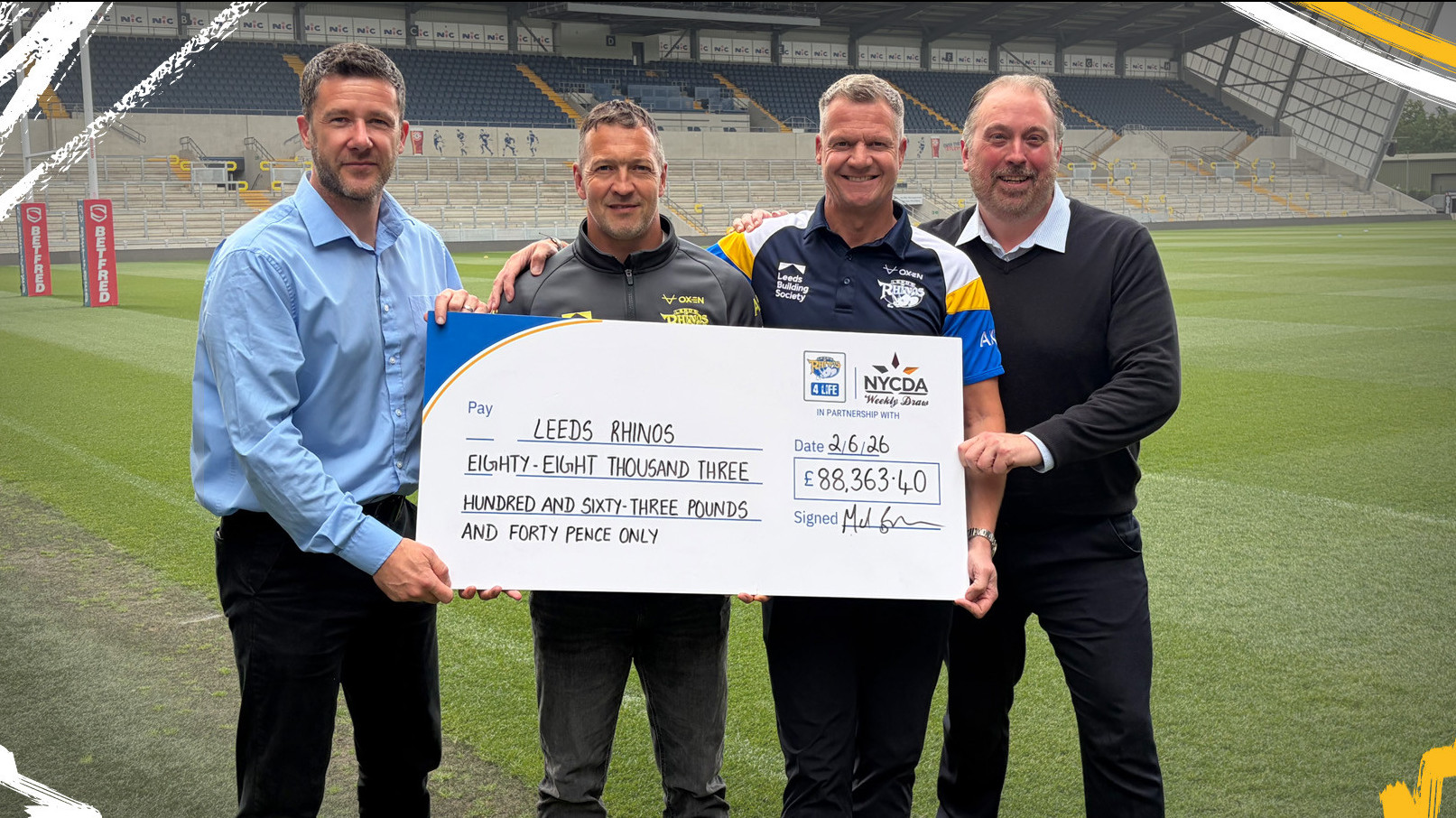 Rhinos 4 Life raises almost £90,000 to help develop the next generation