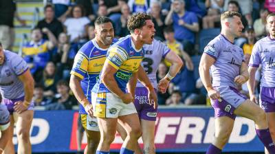 Match Action: Leeds Rhinos v Warrington Wolves