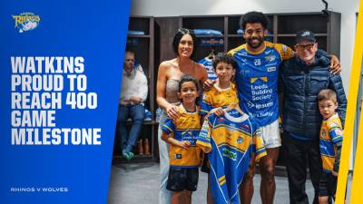 Watkins proud to reach 400 game milestone