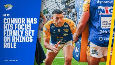 Connor says focus is firmly on Rhinos role