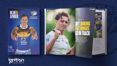 Get the latest edition of Blue & Amber at today's game!