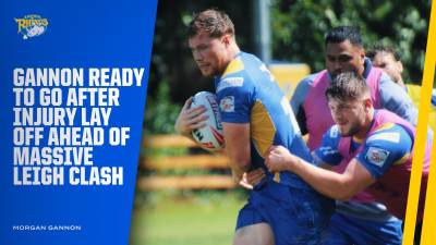 Gannon ready to go after injury lay off