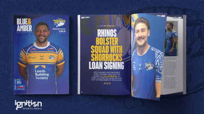 Get the latest edition of Blue & Amber at today's game!