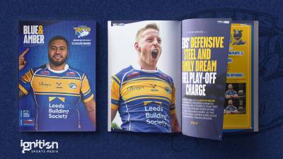 Get the latest edition of Blue & Amber at today's game!