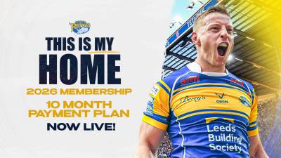 Spread the cost of your Rhinos Season Membership