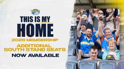 South Stand Seats available for 2026 Season