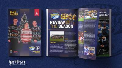 Get your Boxing Day edition of Blue & Amber at today's game!