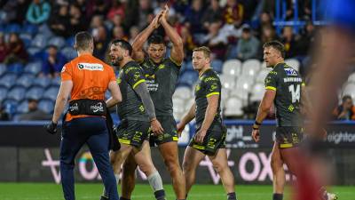 Landmark try for Hall in big win over Giants