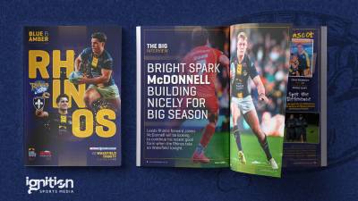 Get the new edition of Blue & Amber at today's game!