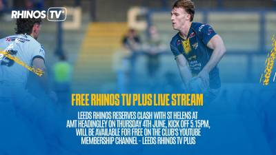 Free live stream of Rhinos v Saints Reserves clash