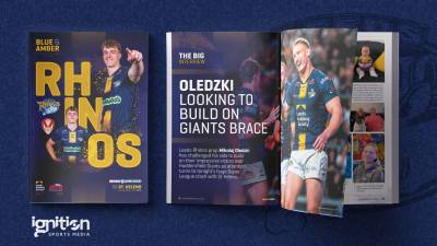 Get the new edition of Blue & Amber at today's game!