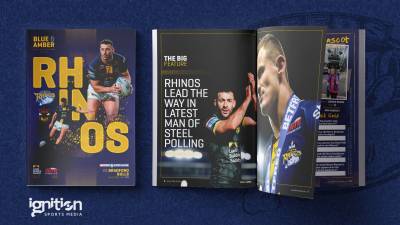 Get the new edition of Blue & Amber at today's game!