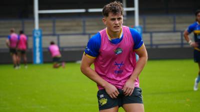 Rising star Brown back in training